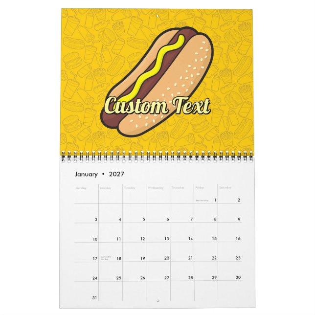 Varmkorv Kalender (Jan 2027)