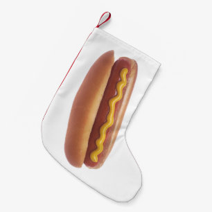 Varmkorv med senap liten julstrumpa