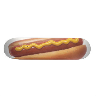Varmkorv med senap skateboard bräda 20 cm