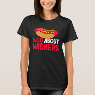 Varmkorv Vuxen Humor Puns Snuskig Galen Med Wiener T Shirt