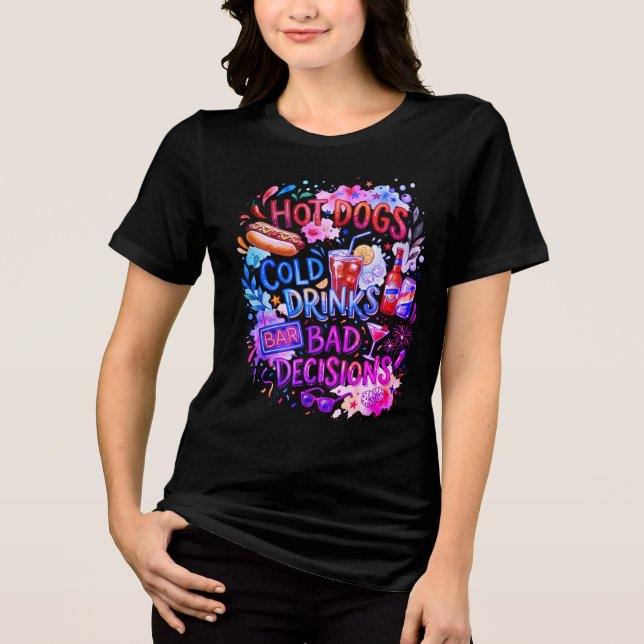 Varmkorvar Dåliga Beslut T Shirt (Framsida)