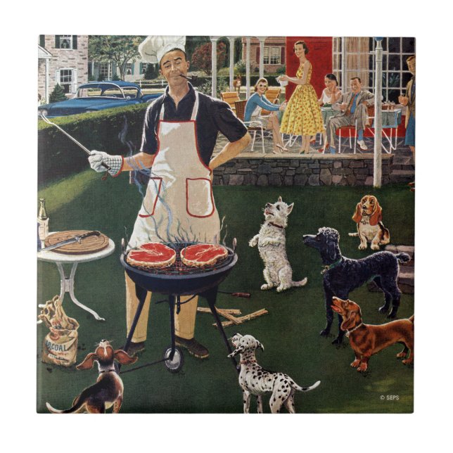 Varmkorvar Kakelplatta (Framsidan)