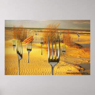 Varmkorvstrand Poster