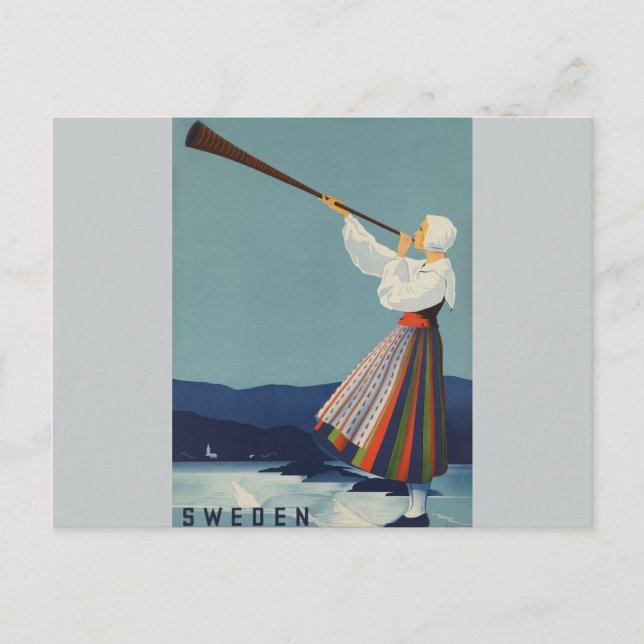 Varmland Sverige - Vintage resor Vykort (Framsida)