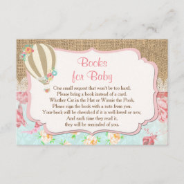 varmluftsballong Böcker för bebis ta med en bok in Tilläggskort