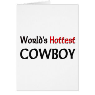 Varmmast Cowboy för världar Hälsningskort
