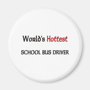 Varmmast skolbusschaufför för världar magnet