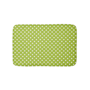 Vårmönster med vitpolka dots badrumsmatta
