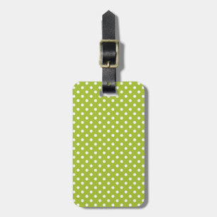 Vårmönster med vitpolka dots bagagebricka