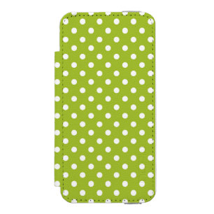 Vårmönster med vitpolka dots