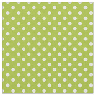 Vårmönster med vitpolka dots tyg