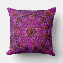 Varmpink Mandala Kalejdoskopiskt Motiv