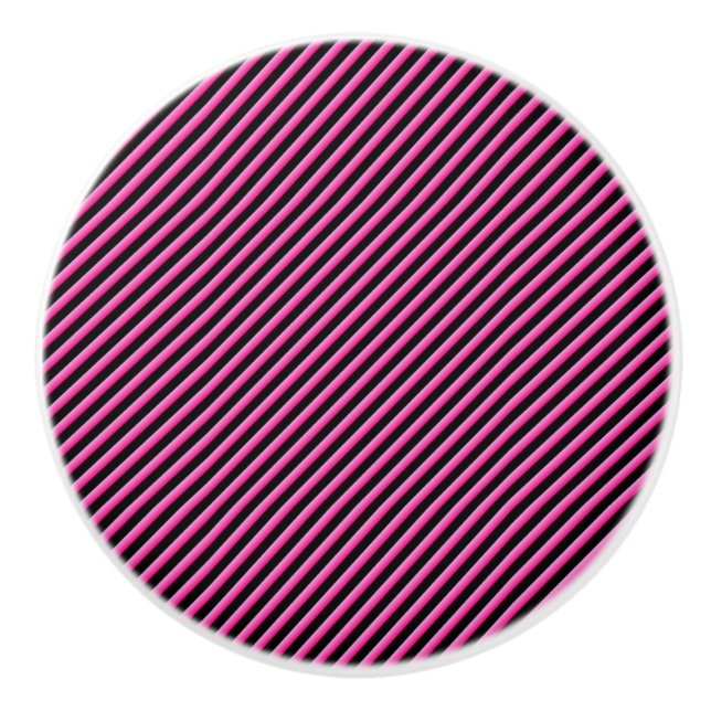 Varmrosa och svarta diagonala ränder knopp (Framsidan)