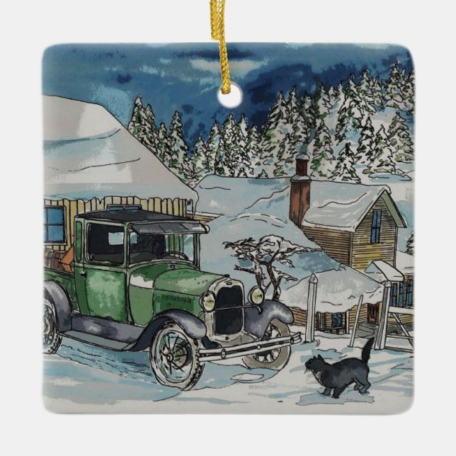 Varmsäte Julgransprydnad Keramik (Framsida)