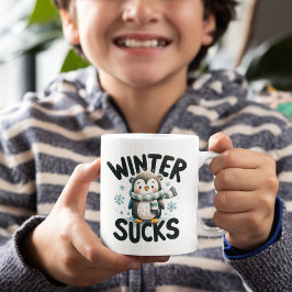 Varmsips, Coola Quips - Penguin Winter Kaffemugg