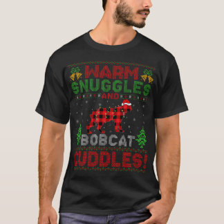 Varmslangar och Bobcat Cuddles Gift Ugly Bobcat T Shirt