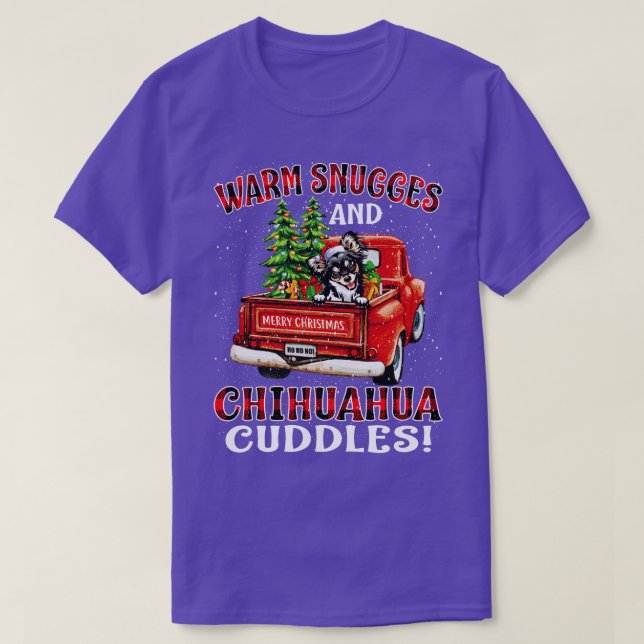 Varmslangar och Chihuahua Cuddles God jul T Shirt (Design framsida)