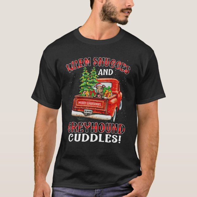Varmslingor och granulatklumpar (Greyhound Cuddles T Shirt (Framsida)