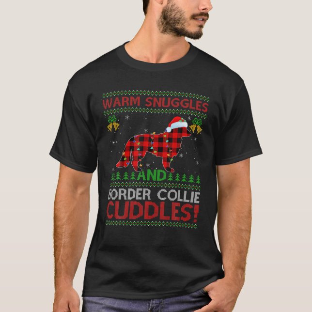 Varmslingor och juveler ugly Gräns Collie Chris T Shirt (Framsida)