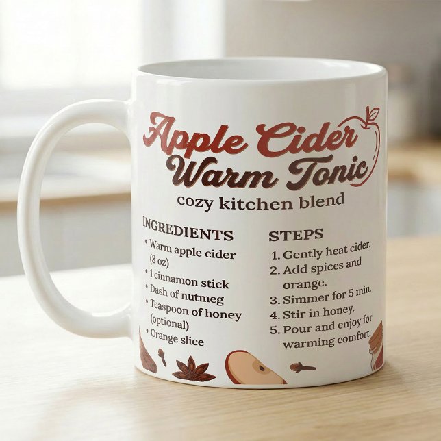 Varmt Äppelcider Recept Höst Kök Kaffemugg (Skapare uppladdad)