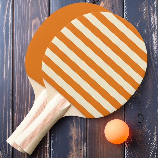 Varmt Citrus Poloskjorta Randig och enfärgad Pingisracket (Skapare uppladdad)