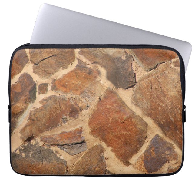 Varmt guld- Stonewall mönster Laptop Fodral (Framsidan)