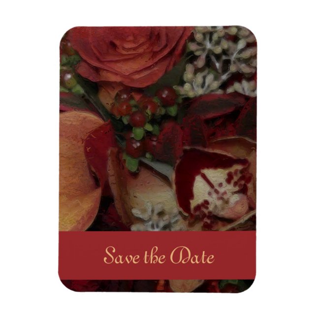 Varmt höstfärger   magnet (Vertikal)