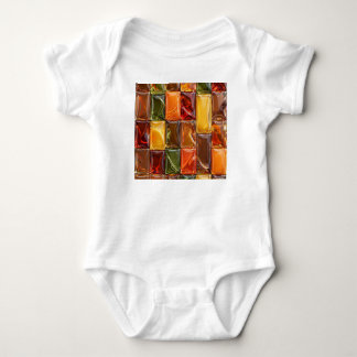 Varmt höstglasmosaik - Glansig Amber T Shirt