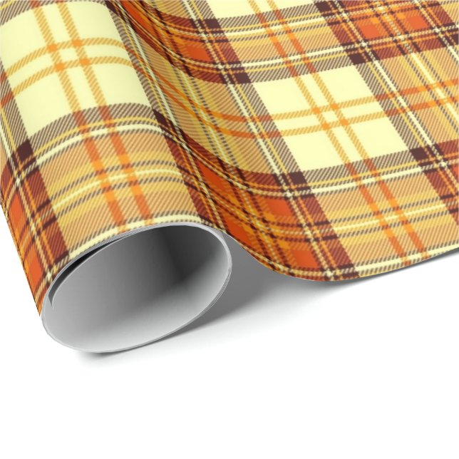 Varmt höstkaro presentpapper (Rullad Hörn)