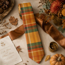 Varmt Höstskörde Tartan Rutigt Mönster