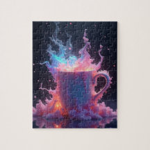 Varmt kaffe i pastell eruption