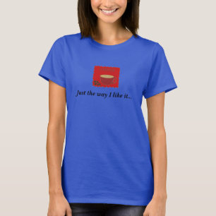 Varmt kaffedesign t shirt