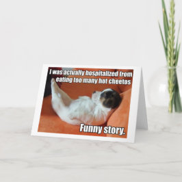 Varmt kort för Cheetos valphälsning