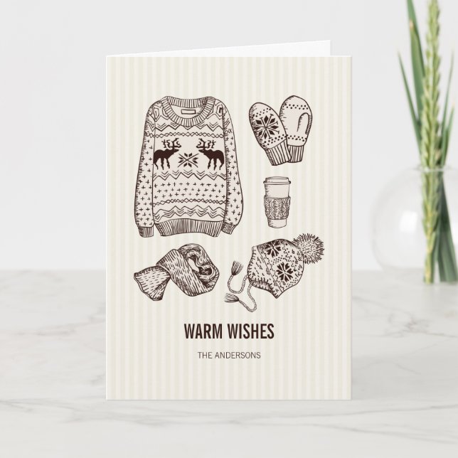 Varmt kort för hälsning för (Framsida)