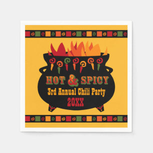 Varmt & kryddigt Chiliparty Pappersservett