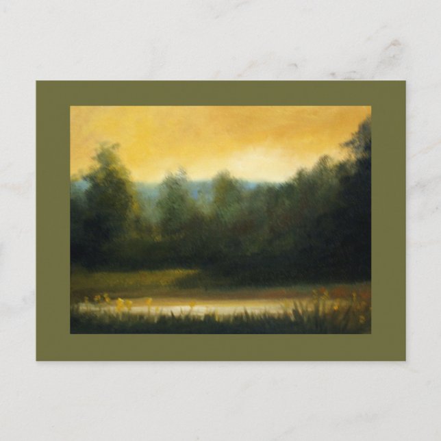 varmt ljus vykort (Framsida)