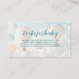 Varmt luftballong Baby shower Tilläggskort
