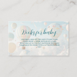 Varmt luftballong Baby shower Tilläggskort
