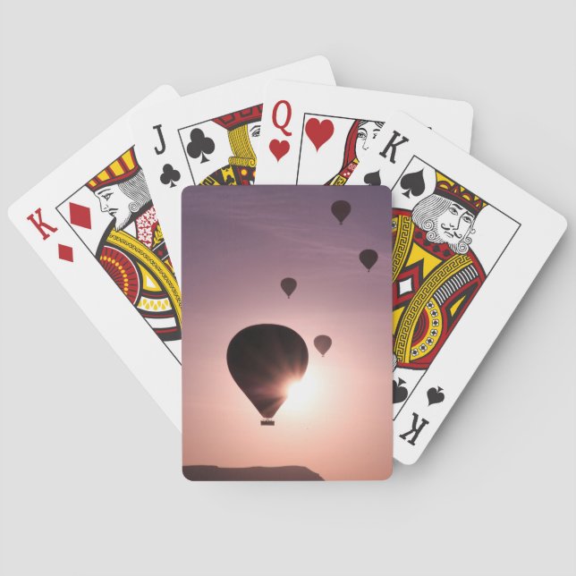 Varmt luftballong i Goreme Casinokort (Baksidan)
