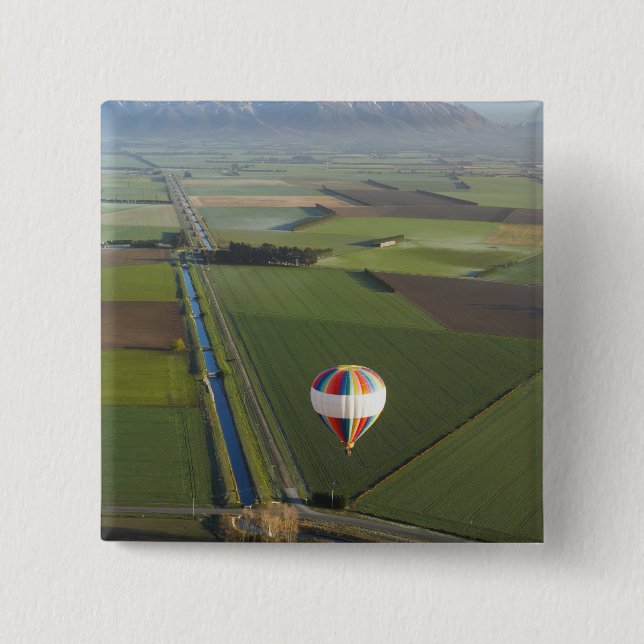 Varmt luftballong, nära Methven, Canterbury Knapp (Framsida)