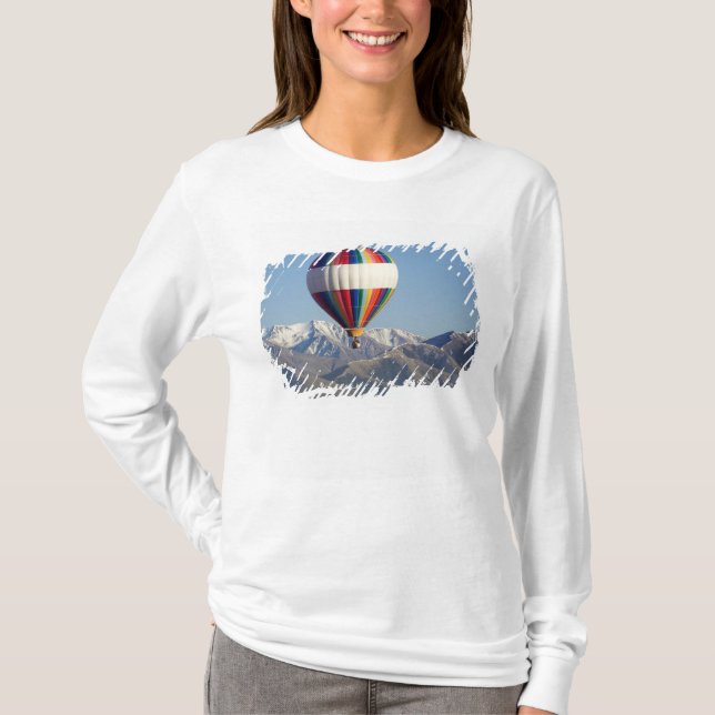 Varmt luftballong, nära Methven, Canterbury T-shirt (Framsida)