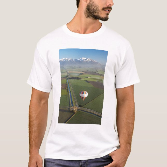 Varmt luftballong, nära Methven, Canterbury Tee (Framsida)