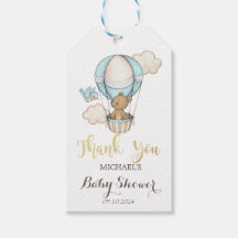 Varmt Luftballong Teddybjörn Moln Fågel Baby Showe