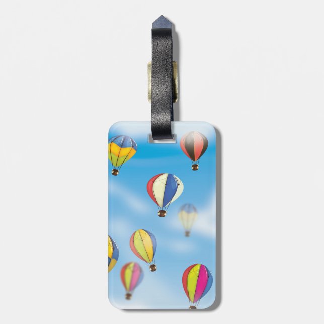 Varmt luftballonger bagagebricka (Baksidan Lodrät)