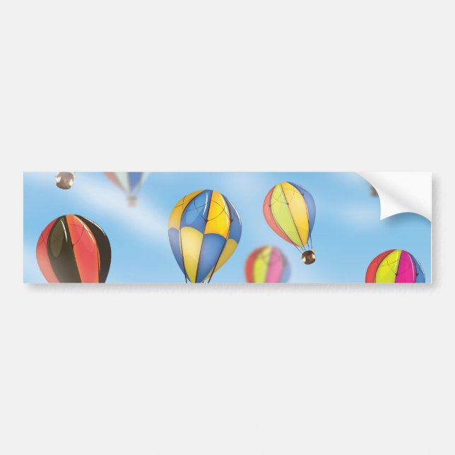 Varmt luftballonger bildekal (Framsidan)
