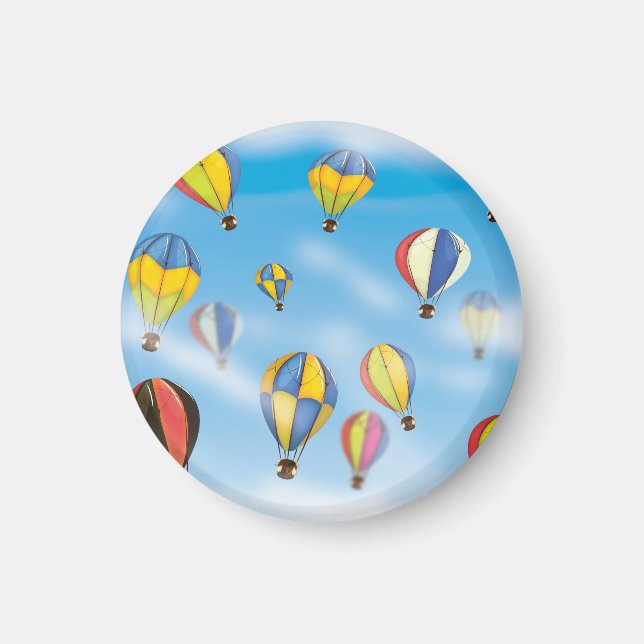 Varmt luftballonger magnet (Framsidan)