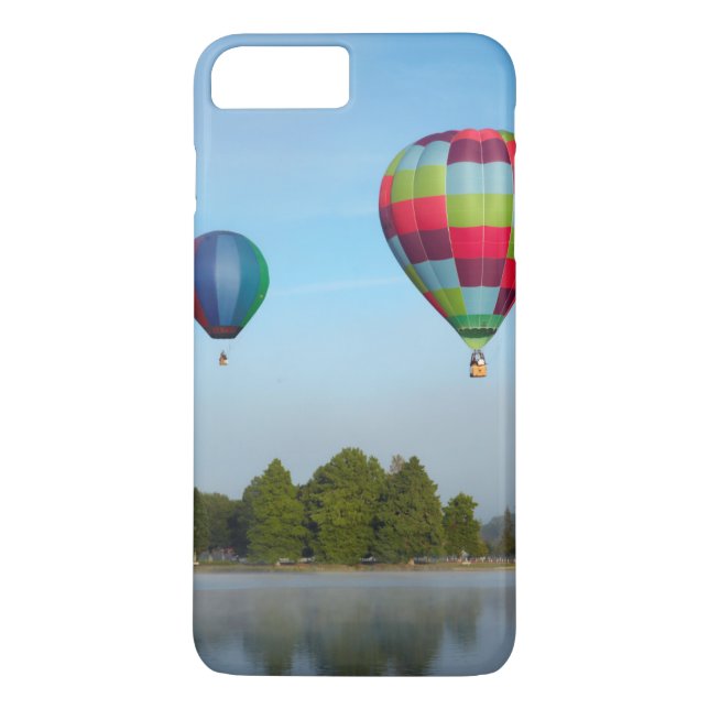 Varmt luftballonger över en sjö, NZ Case-Mate iPhone Skal (Baksida)