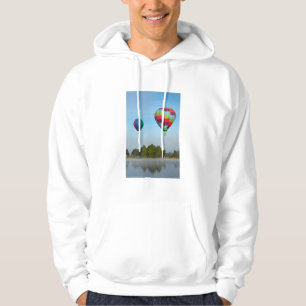 Varmt luftballonger över en sjö, NZ Munkjacka