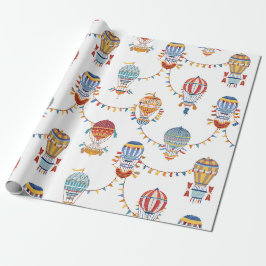 Varmt Luftballonger Presentpapper