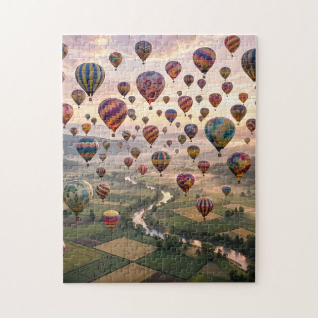 Varmt Luftballonger Pussel (Vertikal)